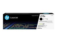 HP 219X - Tuottoisa - musta - alkuperäinen - LaserJet - väriainekasetti (W2190X) malleihin P/N: 499Q6F#BAZ, 499Q7F#BAZ, 499Q8F#ABF, 499Q8F#B19, 499Q8F#BAZ, 499R0F#BAZ, 8D7L0A#BAZ W2190X