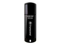 Transcend JetFlash 350 - USB Flash-asema - 32 Gt - USB 2.0 - musta TS32GJF350