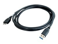 C2G - USB-kaapeli - USB Type A (uros) to Micro-USB-B (uros) - USB 3.0 - 1 m - musta 81683