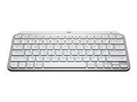 Logitech MX Keys Mini - Office - näppäimistö - taustavalaisu - Bluetooth - QWERTY - pohjoismainen (tanska/suomi/norja/ruotsi) - kalpean harmaa 920-010493