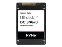 WD Ultrastar DC SN840 WUS4BA176DSP3X5 - SSD - salattu - 7680 GB - sisäinen - 2.5" - U.2 PCIe 3.1 x4 (NVMe) - FIPS 140-2 - TCG-salaus FIPS:llä 0TS2064