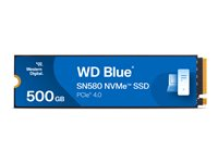 WD Blue SN580 - SSD - 500 GB - sisäinen - M.2 2280 - PCIe 4.0 x4 (NVMe) WDS500G3B0E