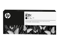 HP 831C - 775 ml - musta - alkuperäinen - mustepatruuna malleihin Latex 115, 310, 315, 330, 335, 360, 365, 370, 375, 560, 570 CZ694A