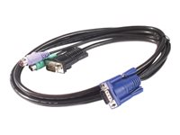 APC - Näppäimistö / video / hiiri (KVM) kaapeli - PS/2, HD-15 (VGA) (uros) - 3.66 m malleihin KVM Switch AP5254