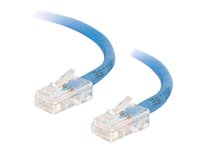 C2G Cat5e Non-Booted Unshielded (UTP) Network Crossover Patch Cable - Risteytyskaapeli - RJ-45 (uros) to RJ-45 (uros) - 5 m - UTP - CAT 5e - säikeinen, uniboot - sininen 83302