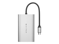 HyperDrive Dual - Näyttösovitin - 24 pin USB-C to HDMI, 24 pin USB-C - USB-virransyöttö (100 W), 4K 30 Hz (2. HDMI-näyttö), 4K 60 Hz (1. HDMI-näyttö) HDM1-GL