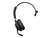 Jabra Evolve2 65 UC Mono - Kuulokkeet + mikrofoni - korvien päällä - muunneltava - Bluetooth - langaton - USB-A - melua vaimentava - musta 26599-889-999