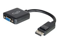 C2G 8in DisplayPort to VGA Adapter - DP to VGA Adapter Converter - Black - M/F - DisplayPort -kaapeli - DisplayPort (uros) to HD-15 (VGA) (naaras) - 20.32 cm - lukittu - musta 54323