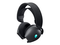 Alienware Dual-Mode Wireless Gaming Headset AW720H - Kuuloke + mikrofoni - täysi koko - 2,4 GHz - langaton, langallinen - 3,5 mm jakkiliitin - Kuun pimeä puoli AW720H-G-DEAM