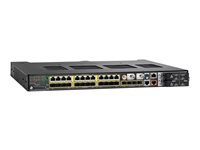 Cisco Industrial Ethernet 5000 Series - Kytkin - Hallinnoitu - 4 x 1 Gigabit / 10 Gigabit SFP+ + 12 x Fast Ethernet/Gigabit SFP + 12 x 10/100/1000 (PoE+) - telineeseen asennettava - PoE+ - TAA-yhteensopiva IE-5000-12S12P-10G