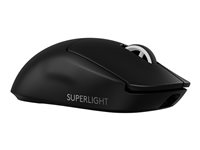 Logitech G PRO X SUPERLIGHT 2 - Hiiri - pelaaminen - optinen - 5 painiketta - langaton - 2.4 GHz - USB Logitech LIGHTSPEED -vastaanotin - musta 910-006630