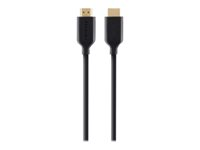 Belkin High Speed HDMI Cable with Ethernet - HDMI-kaapeli Ethernetillä - HDMI uros to HDMI uros - 1 m - 4K-tuki F3Y021BT1M