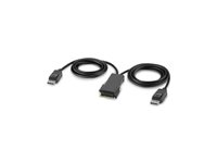 Belkin Secure Modular DP Dual Head Console Cable - Videokaapeli - TAA-yhteensopiva - DisplayPort (uros) - 1.83 m - 4K-tuki, aktiivinen F1DN2MOD-CC-P06