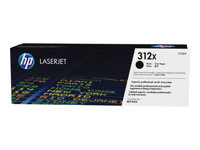 HP 312X - Tuottoisa - musta - alkuperäinen - LaserJet - väriainekasetti (CF380X) malleihin Color LaserJet Pro MFP M476dn, MFP M476dw, MFP M476nw CF380X