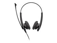 Jabra BIZ 1100 USB Duo - Kuulokkeet + mikrofoni - korvien päällä - langallinen - USB - musta - akateeminen - sertifioitu Microsoft Teamsille, Zoom-sertifioitu 1159-0159-EDU