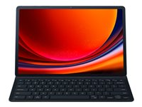 Samsung EF-DX810 - Näppäimistö- ja kalvokotelo (kirjankansi) - ohut - langaton - Bluetooth, POGO pin - musta näppäimistö, musta kotelo malleihin Galaxy Tab S9+ EF-DX810BBEGSE