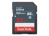 SanDisk Ultra - Flash-muistikortti - 32 Gt - UHS Class 1 / Class10 - SDHC UHS-I SDSDUNR-032G-GN3IN