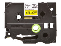 Brother TZe-FX661 - Musta keltaisella - Rulla (3,6 cm x 8 m) 1 kasetti(a) joustava nauha malleihin P-Touch PT-3600, 530, 550, 9200, 9400, 9500, 9600, 9700, 9800, D800, E800, P900, P950 TZEFX661