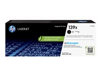 HP 139X - Tuottoisa - musta - alkuperäinen - LaserJet - väriainekasetti (W1390X) malleihin LaserJet Pro 3001dw, 3001dwe, 3002dn, 3002dw, 3002dwe, 3003dw W1390X