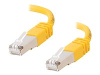 C2G Cat5e Booted Shielded (STP) Network Patch Cable - Kytkentäkaapeli - RJ-45 (uros) to RJ-45 (uros) - 7 m - STP - CAT 5e - valettu - keltainen 83815