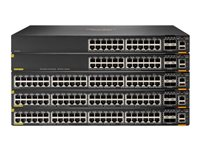 HPE Aruba 6200M 36G 12SR5 Class6 PoE 4SFP+ Switch - Kytkin - suurin pinoamisetäisyys 10 km - L3 - Hallinnoitu - 36 x 10/100/1000 (4PPoE) + 12 x 1/2.5/5GBase-T (4PPoE) + 4 x 1 Gigabit / 10 Gigabit SFP+ (uplink / stacking) - edestä ja sivulta taakse - telineeseen asennettava - 4PPoE (1440 W) - BTO R8Q71A