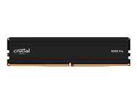 Crucial Pro - DDR5 - moduuli - 48 Gt - DIMM 288 nastaa matala profiili - 5600 MHz / PC5-44800 - CL46 - 1.1 V - puskuroimaton - on-die ECC - mattamusta CP48G56C46U5