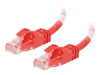 C2G Cat6 Booted Unshielded (UTP) Crossover Patch Cable - Risteytyskaapeli - RJ-45 (uros) to RJ-45 (uros) - 1 m - UTP - CAT 6 - valettu, piikitön, säikeinen - punainen 83557