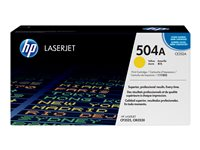 HP 504A - Keltainen - alkuperäinen - LaserJet - väriainekasetti (CE252A) malleihin Color LaserJet CM3530 MFP, CM3530fs MFP, CP3525, CP3525dn, CP3525n, CP3525x CE252A