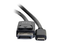 C2G 10ft USB C to DisplayPort Cable - 4K Video - M/M - Sovitinkaapeli - 24 pin USB-C (uros) to DisplayPort (uros) - USB 3.1 / Thunderbolt 3 / DisplayPort - 3.05 m - 4K-tuki, kullatut liittimet - musta 26905