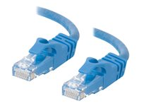 C2G Cat6 Booted Unshielded (UTP) Crossover Patch Cable - Risteytyskaapeli - RJ-45 (uros) to RJ-45 (uros) - 1.5 m - UTP - CAT 6 - valettu, piikitön, säikeinen - sininen 83524