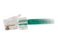 C2G Cat5e Non-Booted Unshielded (UTP) Network Patch Cable - Kytkentäkaapeli - RJ-45 (uros) to RJ-45 (uros) - 2 m - UTP - CAT 5e - säikeinen, uniboot - vihreä 83063