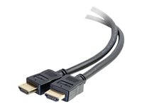 C2G Performance Series 6ft 4K HDMI Cable - High Speed HDMI - In-Wall CMG Rated - 4K 60Hz - HDMI-kaapeli Ethernetillä - HDMI uros to HDMI uros - 1.83 m - suojattu - musta - 4K-tuki 50182