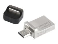 Transcend JetFlash 880 - USB Flash-asema - 32 Gt - USB 3.0 / micro USB - hopea TS32GJF880S