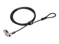 Kensington N17 Combination Cable Lock for Dell Devices with Wedge Slots - Turvakaapelilukko - 1.8 m K68008EU