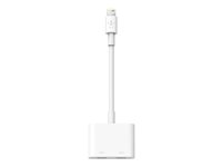 Belkin Lightning Audio + Charge RockStar - Audio/latauskaapeli - Lightning uros to Lightning naaras - 11.5 cm F8J198BTWHT