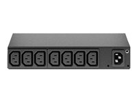 APC Basic Rack PDU AP6015A - Virranjakeluyksikkö (telineasennettava) - AC 100/120/200/208/230/240 V - tulo: IEC 60320 C14 - lähtöliittimet: 8 (power IEC 60320 C13) - 1U - musta malleihin P/N: SMTL1000RMI2UC, SMX1000C, SMX1500RM2UC, SMX1500RM2UCNC, SMX750C, SMX750CNC AP6015A