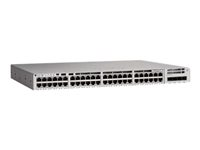 Cisco Catalyst 9200L - Network Essentials - kytkin - L3 - Hallinnoitu - 48 x 10/100/1000 + 4 x 10 Gigabit SFP+ (maa-satelliittiyhteys) - telineeseen asennettava C9200L-48T-4X-E