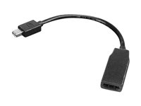 Lenovo - Näytön kaapeli - Mini DisplayPort (uros) to HDMI (naaras) - 20 cm malleihin ThinkCentre M75t Gen 2; ThinkPad P51; ThinkStation P330 Gen 2; P34X; P350; P520; P620 0B47089