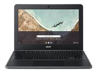 Acer Chromebook 311 C722 - MT8183 / 2 GHz - Chrome OS - Mali-G72 MP3 - 4 Gt RAM - 32 GB eMMC - 11.6" 1366 x 768 (HD) - Wi-Fi 5 - savikiven musta - kbd: Pohjoismaat NX.A6UED.001
