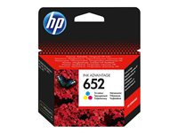 HP 652 - 5 ml - väri (sinivihreä, sinipunainen, keltainen) - alkuperäinen - Ink Advantage - mustepatruuna malleihin Deskjet 1110, 2130, 3630; ENVY 4520; Officejet 3830, 4650 F6V24AE#BHL