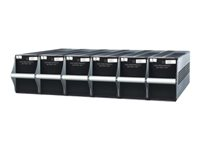 APC High Performance Battery Module - UPS paristoliitäntä - 6 x akku/paristo - Lyijyhappo malleihin Symmetra PX 250/500kW Battery Enclosure for up to 8 Battery Modules SYBT9-B6