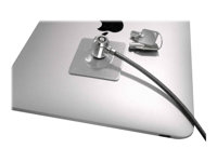 Compulocks Universal Tablet Lock with Keyed Cable Lock - Turvasetti tuotteelle matkapuhelin, tabletti - hopea CL15UTL