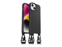 OtterBox React Series - Takakansi matkapuhelimelle - kaulanauha - MagSafe-yhteensopiva - musta malleihin Apple iPhone 14 77-92282