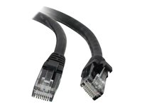 C2G Cat5e Booted Unshielded (UTP) Network Patch Cable - Kytkentäkaapeli - RJ-45 (uros) to RJ-45 (uros) - 3 m - UTP - CAT 5e - valettu, piikitön, säikeinen - musta 83184