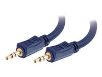 C2G Velocity - Äänikaapeli - mini-phone stereo 3.5 mm uros to mini-phone stereo 3.5 mm uros - 2 m - suojattu 80296