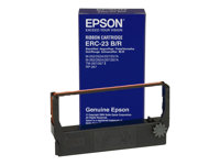Epson ERC 23BR - Musta, punainen - tulostinnauha malleihin M 280; TM 267, 270 C43S015362