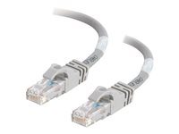 C2G Cat6 Booted Unshielded (UTP) Network Patch Cable - Kytkentäkaapeli - RJ-45 (uros) to RJ-45 (uros) - 30 m - UTP - CAT 6 - valettu, piikitön, säikeinen - harmaa 83375