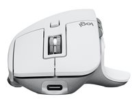 Logitech Master Series MX MASTER 3S - Hiiri - ergonominen - optinen - 7 painiketta - langaton - Bluetooth, 2.4 GHz - Logitech Logi Bolt USB-vastaanotin - kalpean harmaa 910-006560