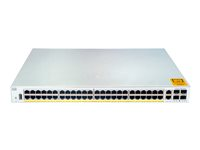 Cisco Catalyst 1000-48P-4G-L - Kytkin - Hallinnoitu - 24 x 10/100/1000 (PoE+) + 24 x 10/100/1000 + 4 x Gigabit SFP (uplink) - telineeseen asennettava - PoE+ (370 W) C1000-48P-4G-L