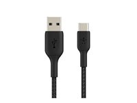 Belkin BoostCharge - USB-kaapeli - 24 pin USB-C (uros) to USB (uros) - 1 m - musta CAB002BT1MBK